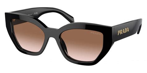 Prada PR A09S 1AB0A6 53 Black Sunglasses 